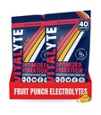 Vitalyte Electrolyte Powder Drink Mix, Isotonic Electrolyte Hydration Mix, Gluten Free Post Workout Powder Mix, Pack de 2, 35 oz. Cada uno, sabor de frutas