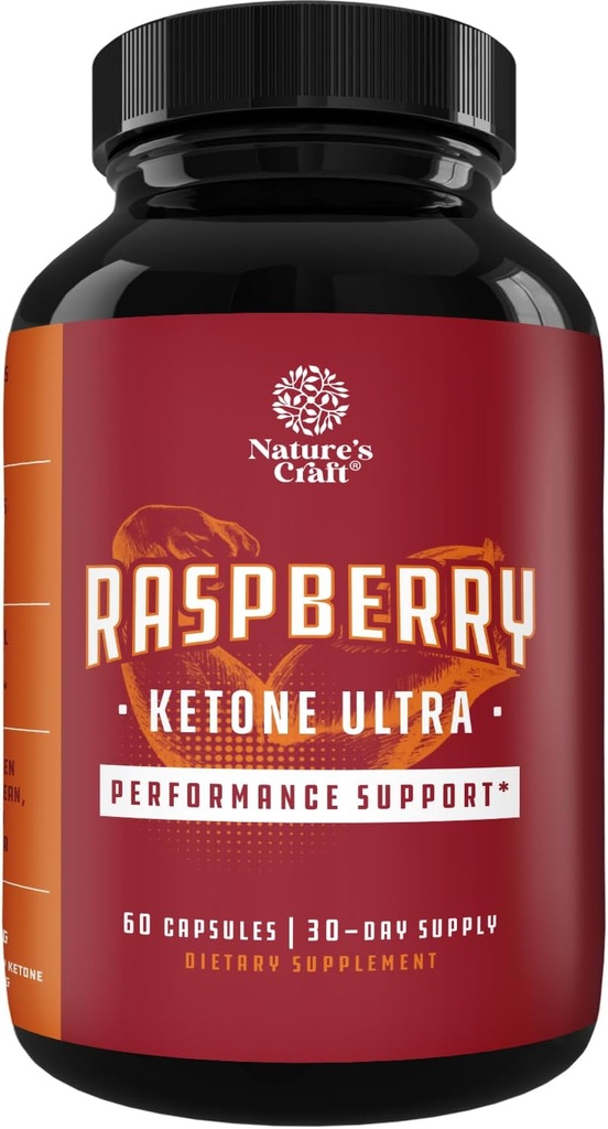 Puro Raspberry Ketones Perder peso Suplemento - Keto Burn Natural Fat Burner píldoras dietéticas para hombres &amp; mujeres Boost Metabolism Burn Belly Fat Potent Appetite Suppressant 500 mg 60 cápsulas