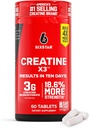 6 Star Creatine Pills, X3 (60 Caplets) - Creatina para Hombres Mujer - Cretina Capsules de apoyo muscular - Pre " Post Workout Creatine Supplement for Muscle Recovery " Building - 20 servicios