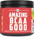 Increíble Nutrición Increíble BCAA 6000 Silencio 6 Gramos BCAA Per Serving TENIDO 30 Servimientos Polvo TENIDO Cadena Suplemento Aminoácidos Subtítulos hechos en Estados Unidos (Natural Fruit Punch)