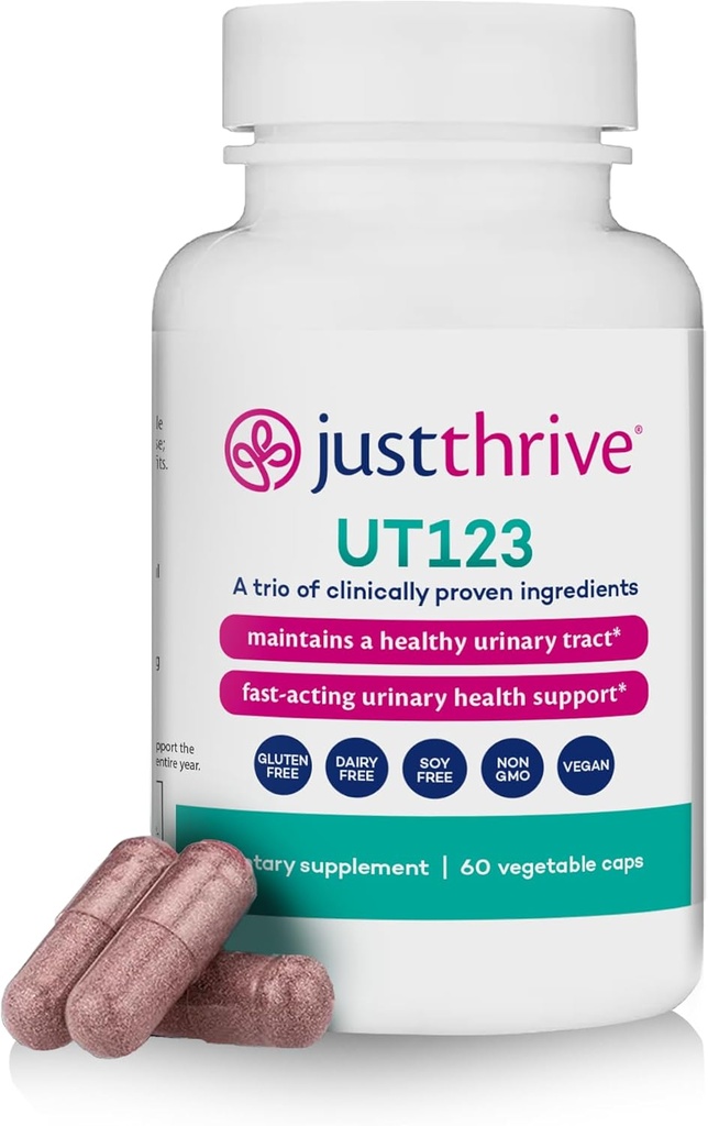 Sólo Thrive UT123 - Apoyo a la salud urinaria de las mujeres - Hecho con arándano, 60 cápsulas