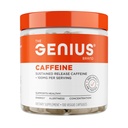 Genius Caffeine - Píldoras microencapsuladas de liberación para energía suave y duradera - No Jitters o Crash - 100mg por cápsula - 100 Servings - Booster de rendimiento natural