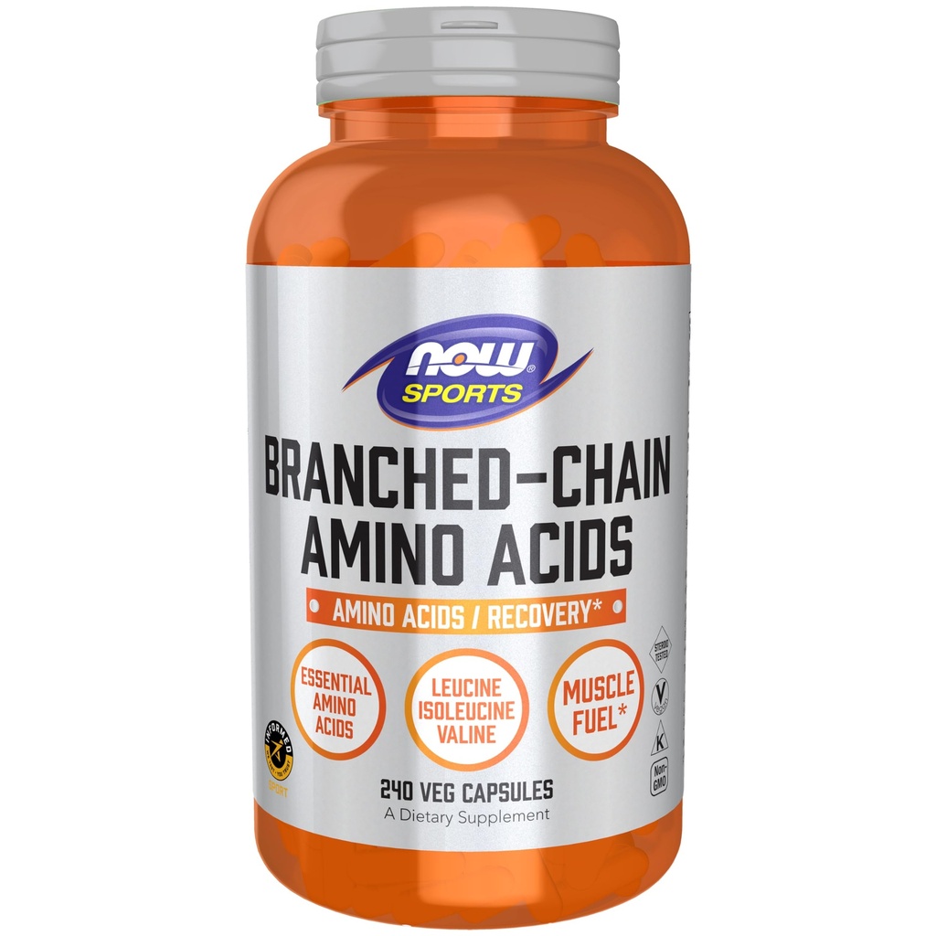 AHORA Foods Sports Nutrition, Branched Chain Amino Acids, With Leucine, Isoleucine and Valine, 240 Veg Capsules