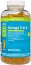 Omega 3-6-9 Suplemento dietético (325 ct.) - Promover la función visual y la salud de los ojos - CorazÃ3n de apoyo, salud cardiovascular, piel sana, cabello y salud general (Omega 3-6-9)