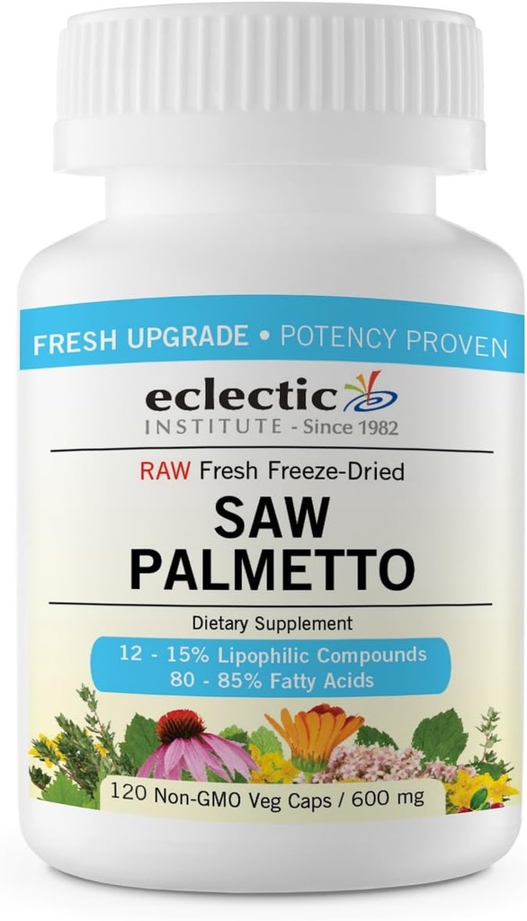 Eclectic Saw Palmetto 600 Mg Fduv, Azul, 240 Conde