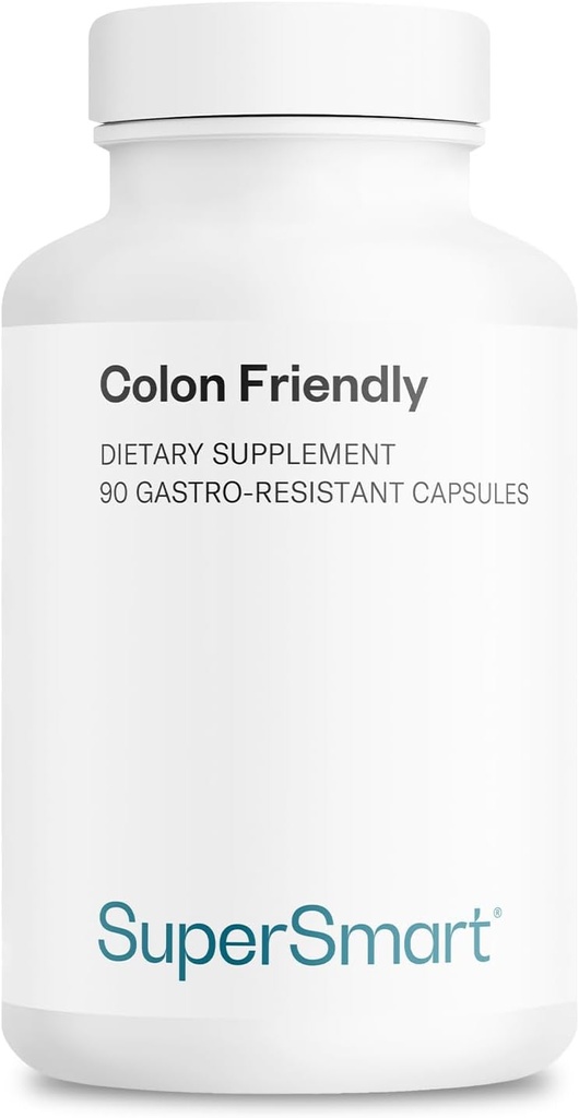 Supersmart - Colon Friendly 17 Billion CFU por día (probiótico) - Bowel Movement Supplements ← Non-Gluten Free - 90 DR Capsules