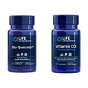 Extensión de vida Bio-Quercetina Immune & Heart Health Antioxidant 30 cápsulas + Vitamina D3 5000 UI 60 Softgels