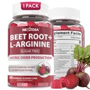 Beet Root Gummies " L-Arginine, Nitric Oxide Supplements for Men " Women w/Organic Beets, B1, B2, B3, B5, B6, Folate, B12 for Energy Boost " Circulation Support, Sugar Free, 60 Cts