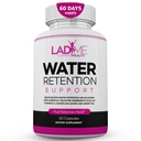 Píldoras de retención de agua para las mujeres Alivio de Bloating con vitamina B6, Dandelion &amp; Green Tea Diurético natural para el drenaje del agua, Bloating &amp; Swelling Detox Capsules - 60 Caps (2 Meses de suministro) - por LadyMe