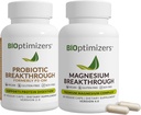 BiOptimizers - P3-OM (60 cápsulas) y Magnesium Breakthrough 4.0 (60 cápsulas) Suplemento Bundle