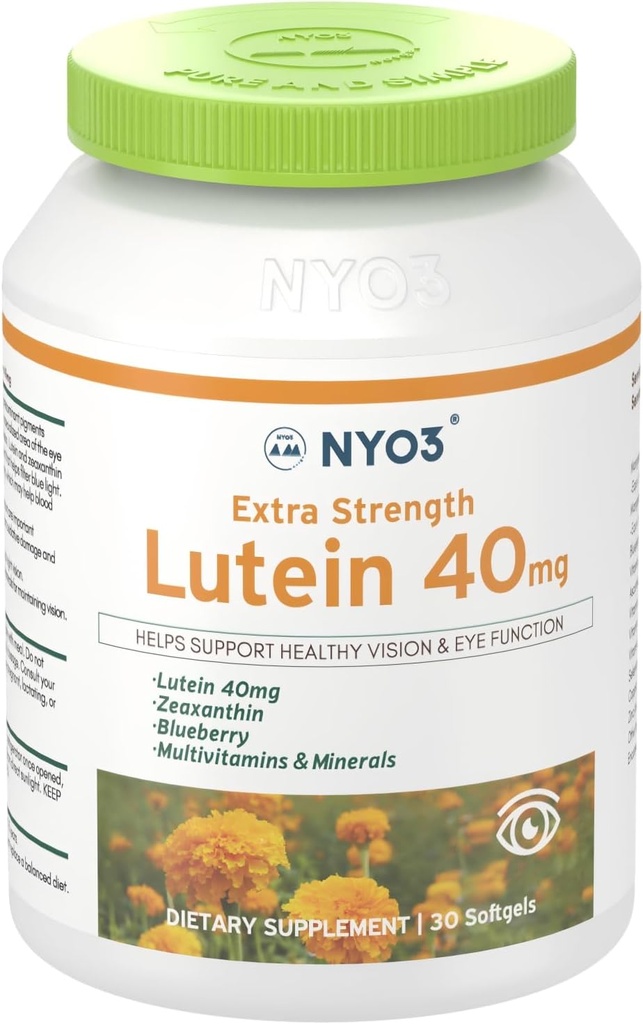 Lutein & Zeaxanthin 40mg con Blueberry, 30 Softgels Ojos Vitaminas y Suplemento Mineral – Ojo $ Visión Salud ← Antioxidante Apoyo