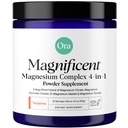 Ora Organic Magnesium Complex Powder Supplement - 4-in-1 Magnesium: Glycinate, Taurate, Malate & Citrate TEN Vegan, Gluten-Free ← Tangerine Flavor Silencioso Soporte para el sueño, estrés y músculos