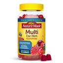 Nature Made Multi for him, Mens Multivitamins Gummies, Energy Metabolism Support, Multivitamin for Men, 150 Gummy Vitamins and Minerals, 75 Day Supply
