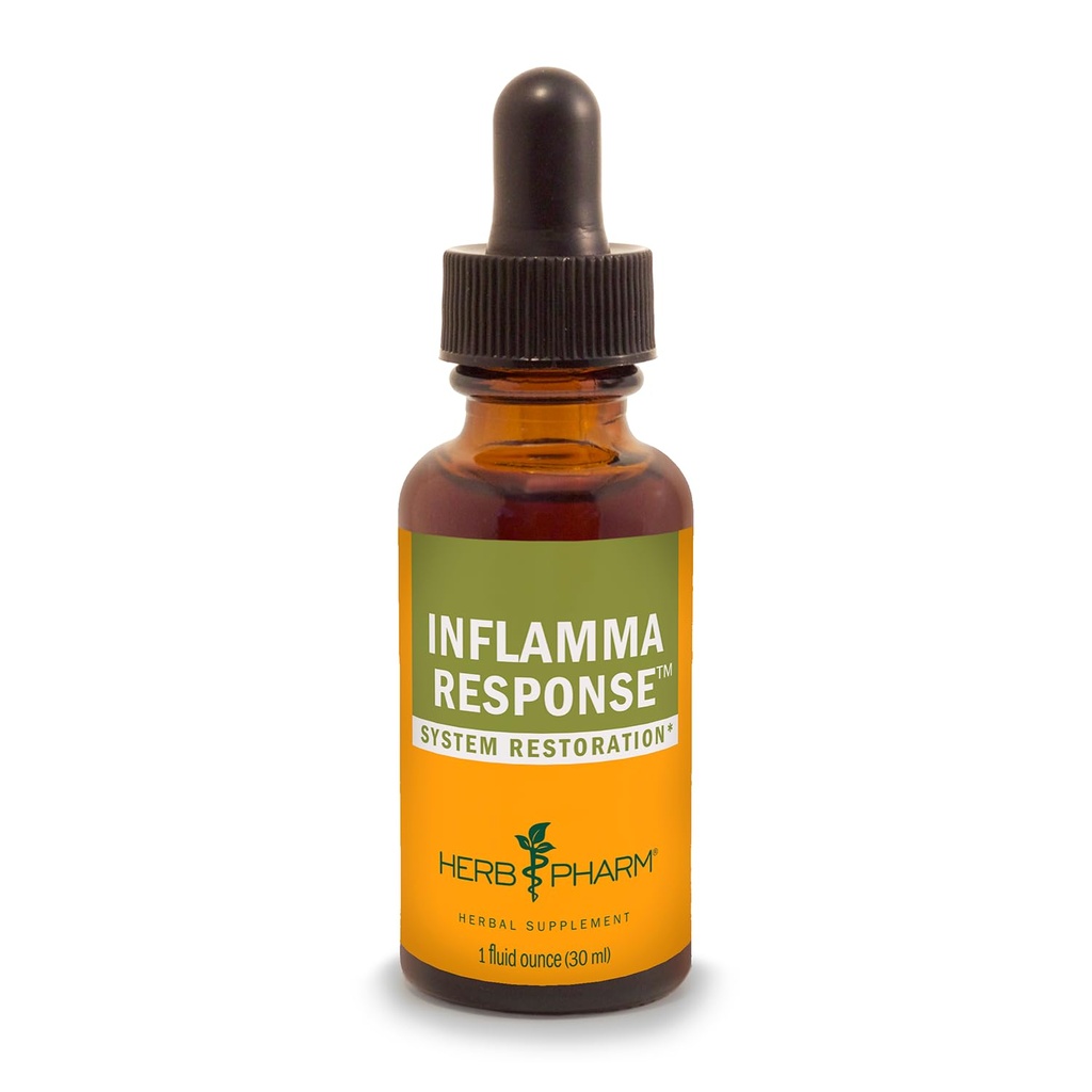Herb Pharm Respuesta de Inflamma Fórmula Herbal Líquida con Extracto Líquido Turmérico, 1 Fl Oz