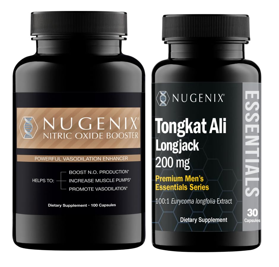 Nugenix Nitric Oxide Booster y Tongkat Ali Suplementos para Hombres