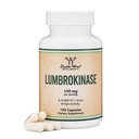 Lumbrokinase Enzymes Suplemento - 120 Capsules (Max Activity 10,000 FU/Gram) 150mg por Serving (No Fillers, Non-GMO, Gluten Free) para Cardiovascular and Blood Circulation Support by Double Wood