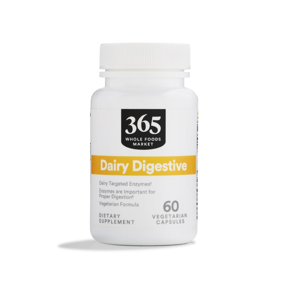365 por Whole Foods Market, Dairy Digestive Enzymes, 60 Cuenta