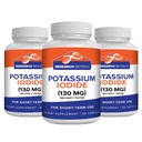 Max-Bio Potasio Iodide 130mg cápsulas - 180 cuenta - Suplemento dietético para el soporte y protección de tiroides