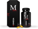 Aceite de pescado Mdrive Omega 3 para hombres, Omega 3-6-9 1200mg de pescado, Borage & Flaxseed Oil, Support Heart, Brain, Skin and Joint Health, 60 Con