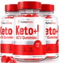 rize labs - Keto Bites ACV Gummies for Advanced Weight Loss, All Natural Apple Cider Vinegar Suplemento (180 Gummies)