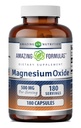 Increíbles Fórmulas Magnesium Oxide Suplemento TENIDO 500 Mg Por Serving TEN 180 Cápsulas Silencio No-OMG ANTE Gluten-Free TEN Made in USA