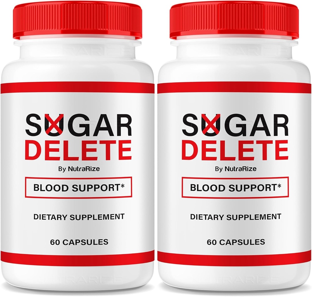 NutraRize (2 Pack) Sugar Eliminar Capsules, Apoyo Oficial Fórmula para la salud general, Sugar Eliminar Píldoras para mantener niveles estables saludables, Premium SugarDelete Pastillas Revisión (120 Cápsulas)