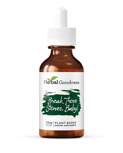 Herbal Goodness Break Those Stones Baby - Kidney Cleanse Detox and Liver Detox Health Herbal Supplement, Chanca Piedra (Kidney Stone Breaker), Dandelion Root Suplemento, Milk Thistle - 2 Fl. Oz