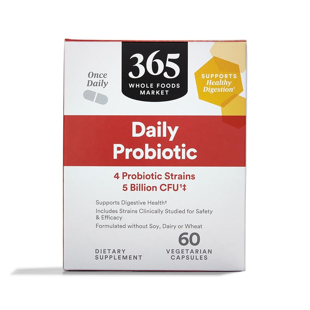 365 por Whole Foods Market, Daily Probiotic 5 Billion CFU, 60 ct