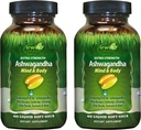 Irwin Naturals Extra Strength Ashwagandha - 60 Líquidos Soft-Gels - Ayuda a aumentar el rendimiento físico y mental - con el cardo de la leche Tumeric - 60 Servimientos