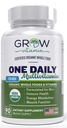 One Daily Multivitamin for Men - with Vitamins & Minerals + Organic Whole Foods, Supplement to Boost Energy, General Health - Non-GMO - 90 Capsules  3 Month Supply
