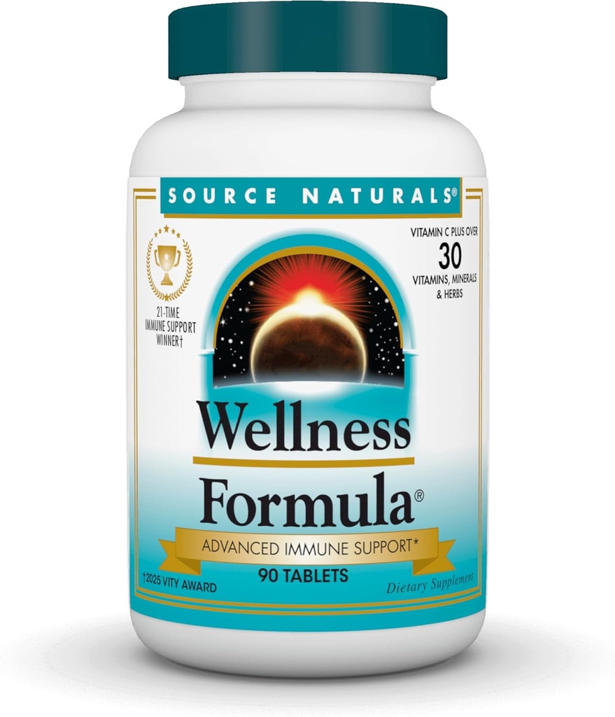 Fuente Natural Wellness Fórmula Bio-Alineado Vitaminas " Herbal Defense - Immune System Support Suplemento " Immunity Booster* - 90 Tablets