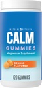 Natural Vitality Suplemento de Magnesio Calma, Anti-Stress Gummies, Vegan, Libre de gluten, Sabor Naranja, 120 Gummies