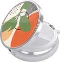 Nipichsha Pill Box, Small Pill Case for Purse & Pocket, Cute Travel Medicine Organizer, Portable Medicine Container Holder to Hold Vitamins, Medication, Fish Oil &amp; Supplement, Tropical Plants