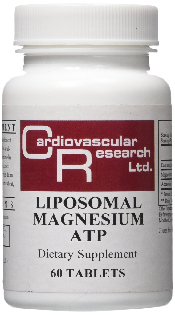Cardiovascular Research Magnesium ATP Cuadros, 60 Cuentas