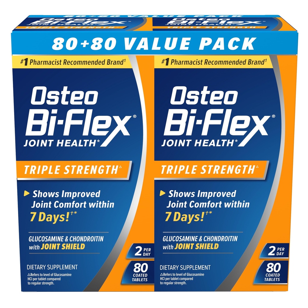 Osteo Bi-Flex Triple Strength Twin, 80 Cuenta, 2pack