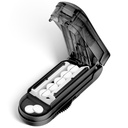 DUBSTAR Pill Cutter Splitter for Small and Tiny Pills, Multiple Pill Cutters for Small or Large Pills, Ajustable Pill Splitter with Centering Device and Blade Guard for Multi Tablets (Black)