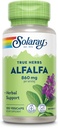 SOLARAY Alfalfa Leaf 860 mg - Alfalfa Capsules for Nutritive Support, Herbal Superfood w/Naturalmente Occurring Vitamina K, C y E, Minerales, Fibra y Clorophyll, Vegan, Garantía de 60 días, 50 Servimientos