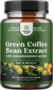 Extracto de grano de café verde puro - Super Energizing Green Coffee Extract with 50% Chlorogenic Acid for Antioxidant Heart Health Mental Focus and Size Reduction - Natural Energy Supplement for Adults