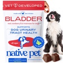 Tratamiento UTI de perros nativos - Suplemento de arándano para perros Control de vejiga " Apoyo al riñón - Prevenir la infección de la tracto urinaria y la incontinencia urinaria - Hecho con extracto de arándano real - 120 Chews