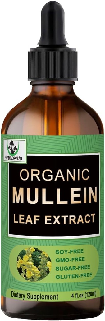 Extracto orgánico de hoja Mullein para pulmones