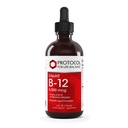 PROTOCOLO PARA LA VIDA BALANCE Líquido B-12 5,000mcg - Soporte del sistema nervioso - con vitaminas B - Lácteo libre &amp; Vegan Vitamina B Líquido - 4 fl oz
