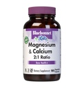 Bluebonnet Nutrition Magnesium &amp; Calcium 2:1 Ratio, Bone Health*, Non-GMO, Vegan, Kosher Certified, Gluten-Free, Soy-Free, Dairy-Free, 180 Vegetable Capsules, 60 Servings