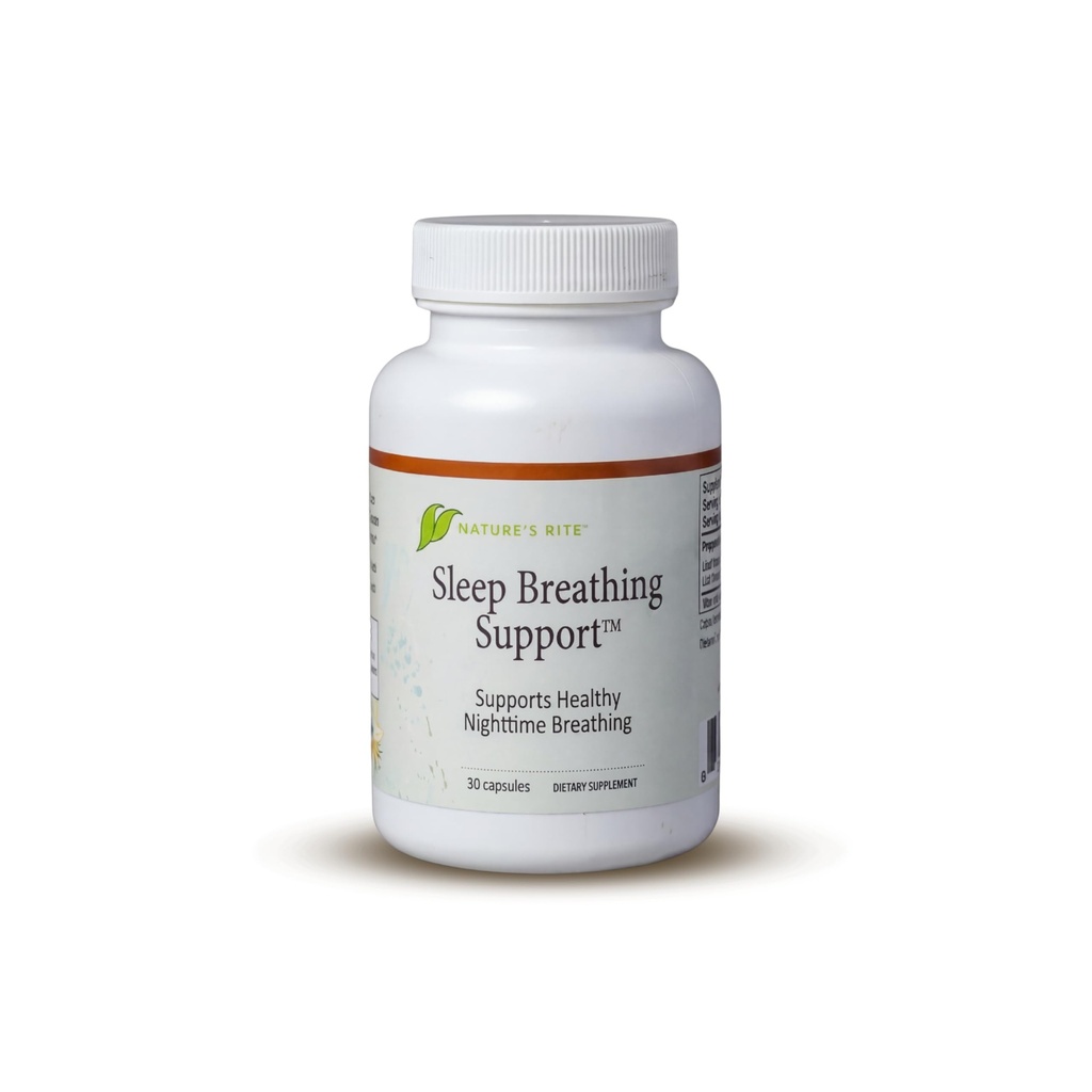 Soporte de respiración de sueño Rite de la naturaleza - Asistencia natural para un mejor sueño, mejora el patrón de respiración, 30 cápsulas, ingredientes herbarios totalmente naturales, hechos en EE.UU.