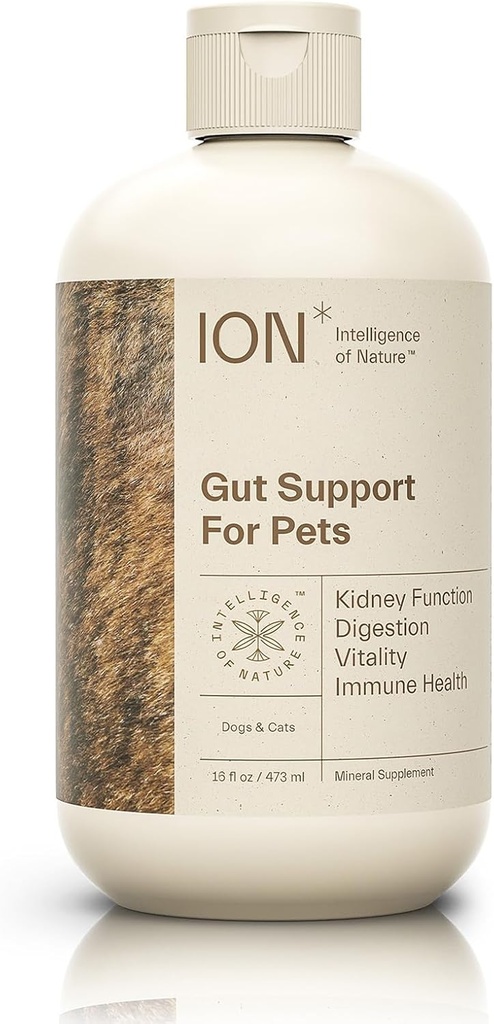 ION* Inteligencia de la naturaleza Gut Support for Pets - Liquid Probiotics Drops Alternative for Dogs & Cats, Digestive Health for Puppies, Skin & Hair Health - 16 fl oz (Pack of 1)