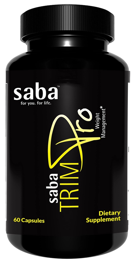 Saba TrimProTM - Thermogenic Fat Burner - Weight Loss, Appetite Suppressant, & Energy Booster - Premium Vitaminas, Minerales & Plant Ingredients &amp; Más - 60 Natural Diet Pills