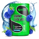 Especies Nutrición Amino Evolved EAA & BCAA Powder, Fermented Aminoácidos de Cadena Sustituida, Recuperación de Musculos & Resistencia, Pre &amp; Post Workout Suplemento (Blue Raspberry, 30 Servimientos)