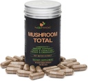 Mushroom Total, 60 cápsulas, 500 mg, 30% Beta Glucans, Adaptogenic Mushroom Complex of Lions Mane, Turquía Tail, Chaga, Reishi, Cordyceps, Hot Water Extract, Fruiting Bodies.