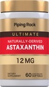 Piping Rock Astaxanthin 12mg  60 Softgel Capsules ← Extract Supplement TEN Gluten Free, Non-GMO