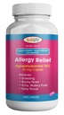 Alivio de la alergia HEALTH LFE, Medicamento Diphenhydramine HCl Caplets, 25 mg  Niños y adultos tóxicos Alivios estornudos, Runny Nose, Hay síntomas de fiebre, Itchy Eyes and Throat (Large, 1000 Count)