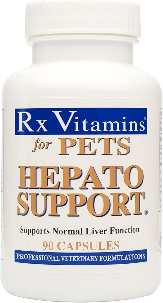 [BRSWIYIZCF5GMDLK] Rx Vitaminas Hepato Soporte para perros & gatos - Carga de leche para la función saludable del hígado - Silymarin cápsulas para mascotas - 90 ct.